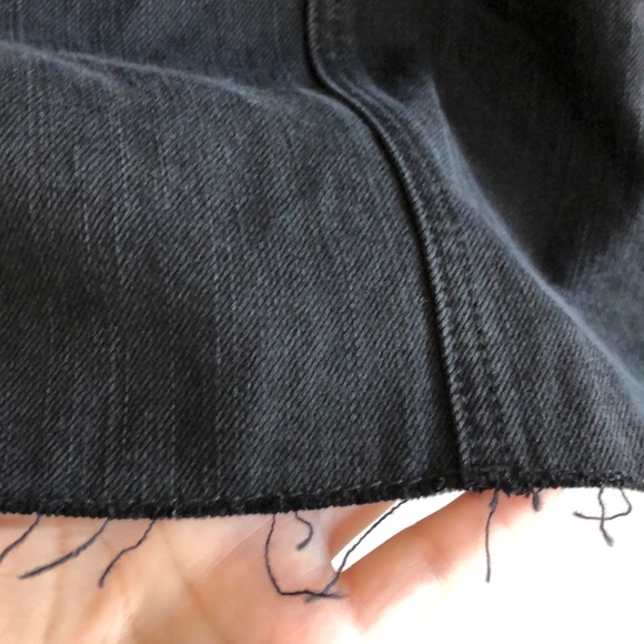 NWT Hollister black ultra high mini skirt denim 7 - Picture 7 of 8